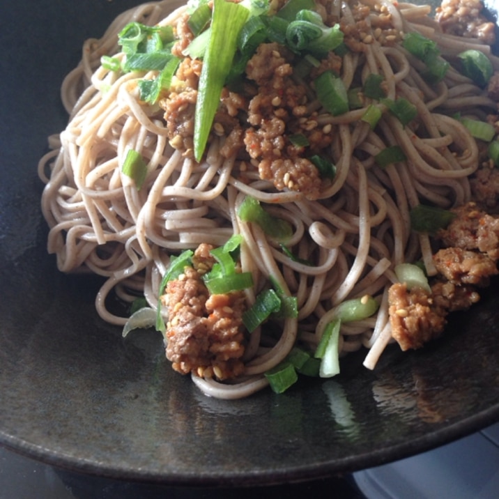 旨い！レンジで肉蕎麦★